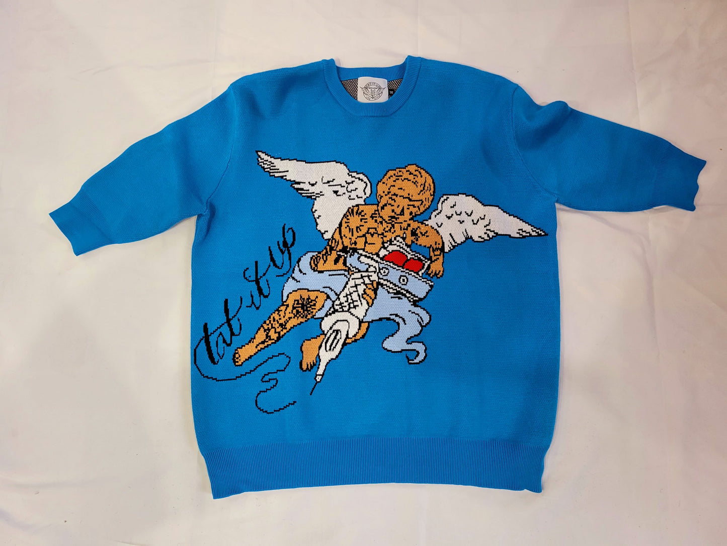 BAHAMA BLUE “TAT IT ANGEL” 34 SLEEVE SWEATSHIRT